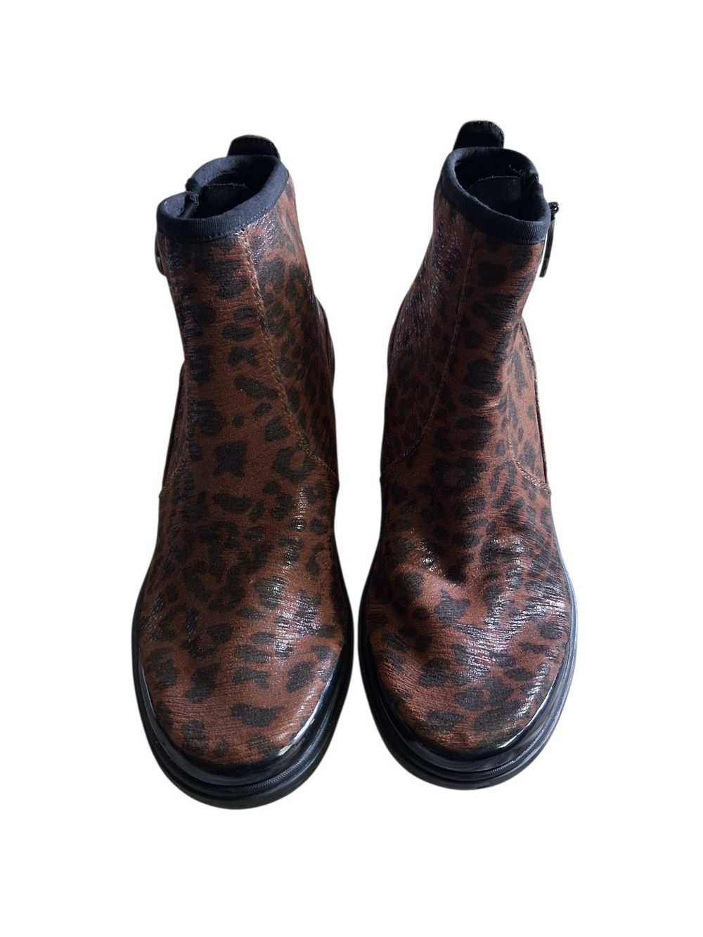 Leopard Print Brown BZees Women's Ankle Boot